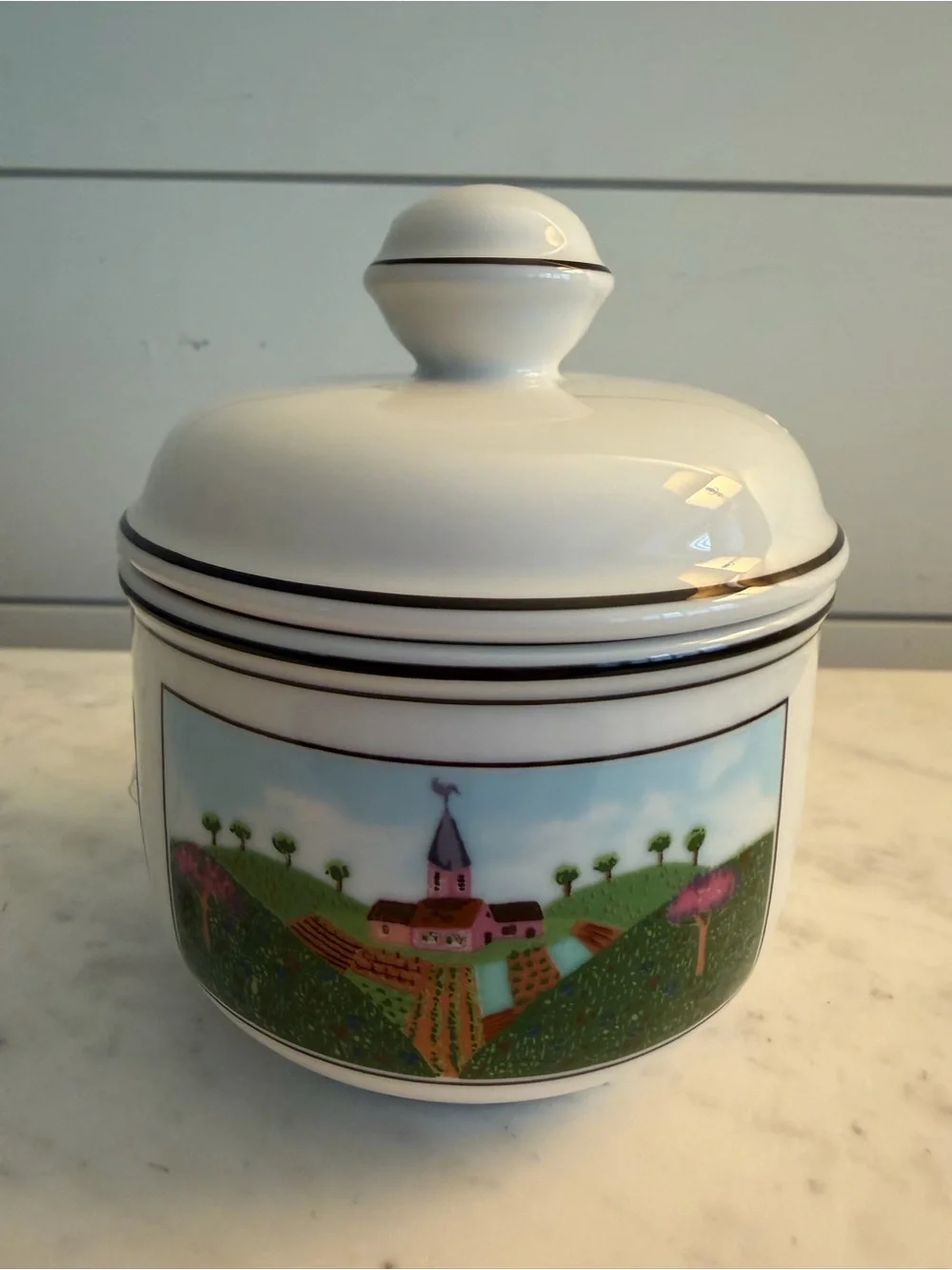Villeroy & Boch Naïf Covered Sugar Bowl NEW